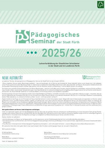 Pädagogisches Seminar - Fortbildungen 2025/26